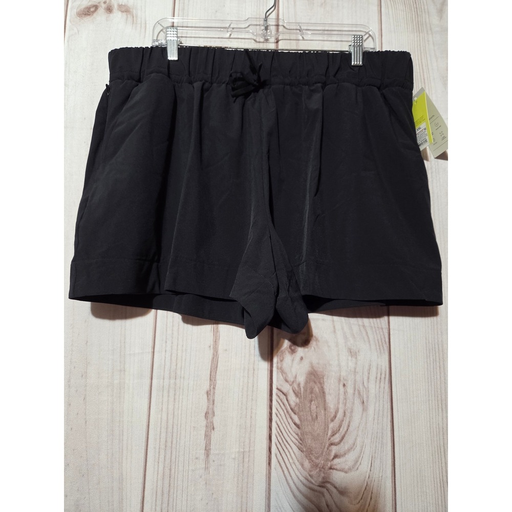 All in Motion Women High Rise Wide Leg Short Black XXL UPF‎ 50+ Moisture Wicking